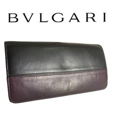 Authentic BVLGARI Bulgari Bulgari purse leather Bicolor [Used]