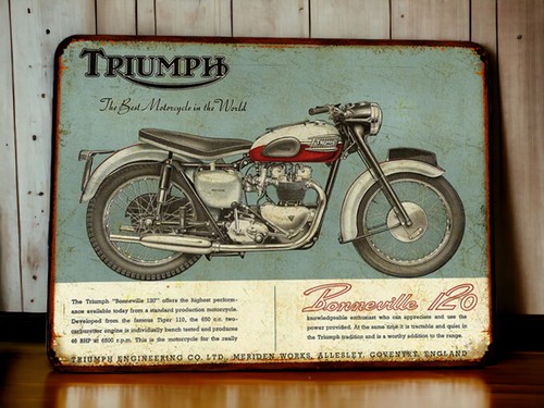 Plaque métal triumph - plaque,