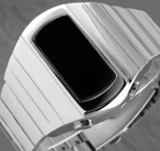 Orologio uomo anni 70 70 vecchio stile vintage LED LCD DIGITALE raro retrò 12 e 24 ore H S