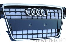 NUOVO Originale Audi A4 S4 B8 S-Line Griglia Radiatore Tuning Grill Cromo Pianoforte Nero