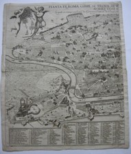 Pianta di Roma Mappa Giov