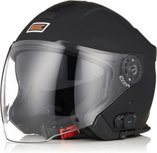 ORIGINE jet  Palio BT 2.0 Mini S7 Bluetooth Casco  (SOLID BLACK Matt S 55/56