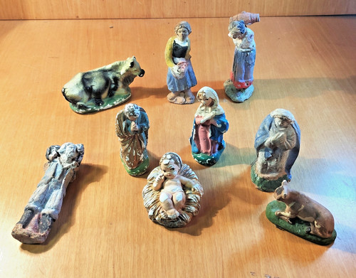 Statuine del presepe blocco - presepe, 9