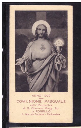 Santino ricordo comunione - santino,