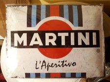 ?INSEGNA TABELLA MARTINI SMALTATA  VINTAGE 39x30