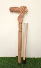 Bastone da passeggio in legno intagliato a mano manico testa di leone misura intera legno intagliato passeggio