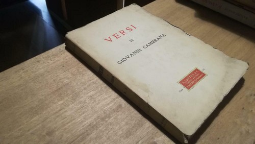 Versi giovanni camerana - versi, di