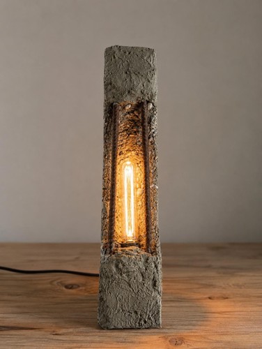 Lampada artigianale cemento - artigianale,