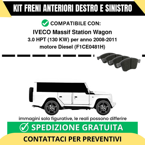 Pastiglie freno anteriori per - pastiglie,