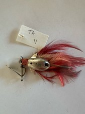 Esca da Pesca Vintage Tony Accetta River Devil Blade Piuma Rossa
