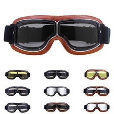 Occhiali Moto Vintage Pelle