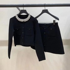 New French Spring Black Beaded