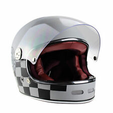 Viper Retro F656 Casco Fibra di Vetro ECE Full Face Classico Cafe Racer XS TO XL