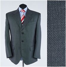 Mens italiano Blazer 42S UK Size UOMO LEBOLE grigio lana sport cappotto giacca