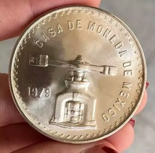 1 ONCIA OZ 1979 MESSICO BILANCIA ARGENTO SILVER FIOR DI CONIO UNC RARA BU