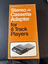 Adattatore cassetta stereo realistico vintage per 8 tracce 12-1875A Giappone