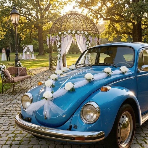 Decorazione auto rosa - auto,