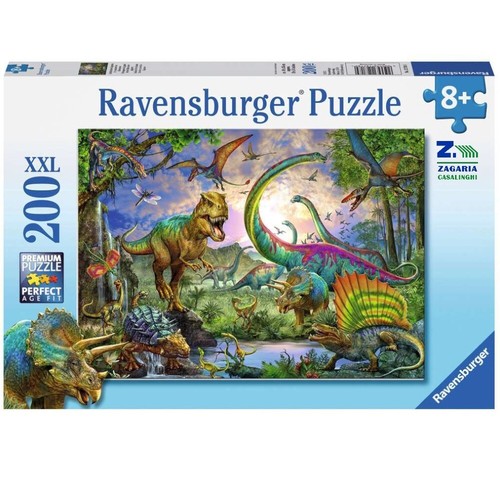Puzzle dinosauri nel regno - dinosauri, dei