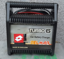 Caricabatteria 12 V 6 V Selmar Turbo 6 per Auto e Moto Completo e Funzionante