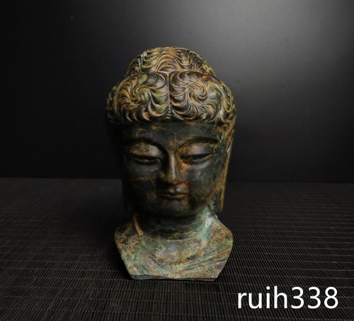 Statua testa buddha - statua, in
