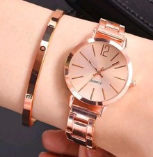 Orologio Al Quarzo Da Donna Color Rosé Moda Lusso Elegante Fashion Vips Style