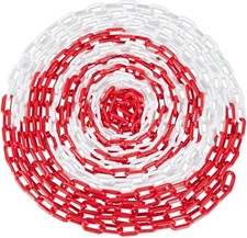 Catena Plastica Rossa e Bianca, Barriera Parcheggio, Segnaletica Stradale 5/100m