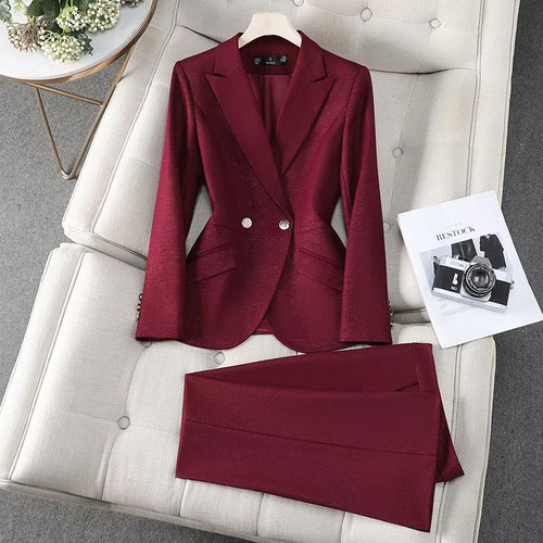 Tailleur donna rosso slim - tailleur, fit