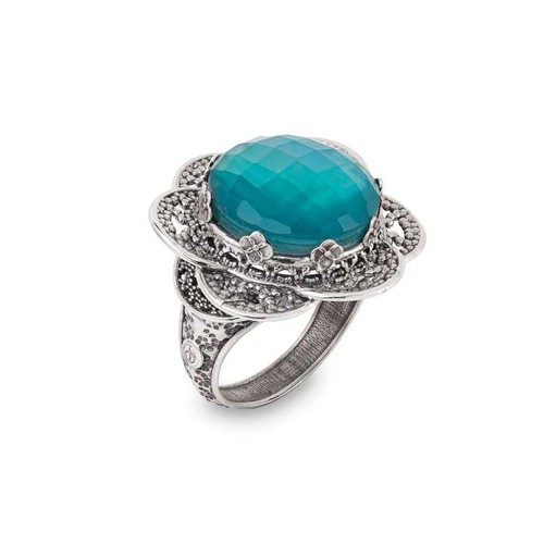 Anello ninfea aperta - anello,