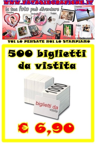 500 biglietti visita - da,