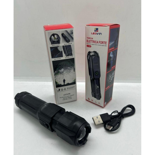 Torcia led ricaricabile usb - a,