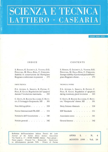 Scienza tecnica lattiero - , e