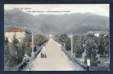f511  CARTOLINA SALUTI DA LEVICO VIALE DELLA STAZIONE 1914 FELDPOST++++