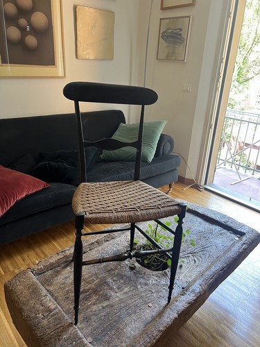 Sedia legno vintage originale - sedia,