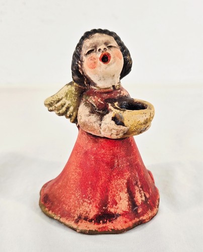 Portacandele angelo ceramica