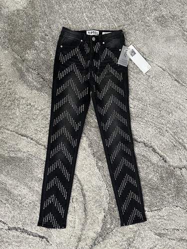 Jeans skinny ptcl nero - jeans, con