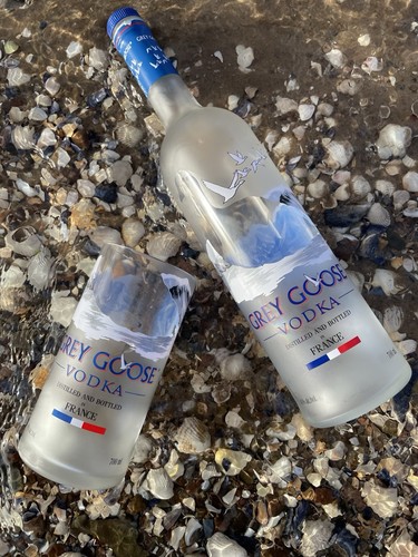 Grey goose vodka glass - grey,
