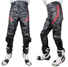 Pantaloni moto vera pelle