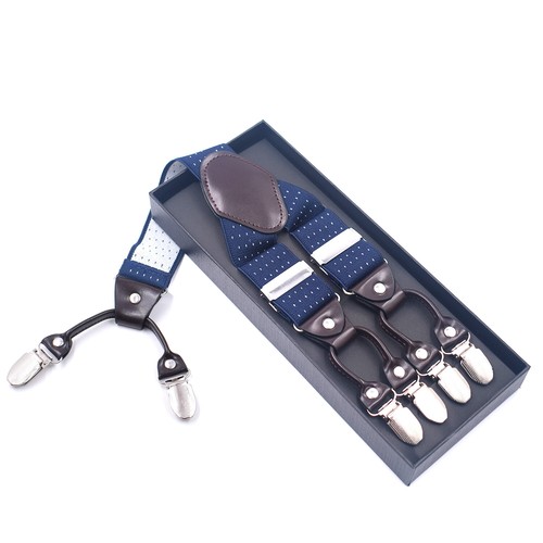 Bretelle uomo pois navy - uomo,