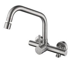 Rubinetto Cucina a Muro Con 2