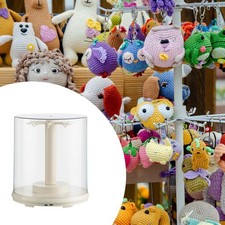 Vetrina espositiva con musica, girevole a 360°, per mini portachiavi con