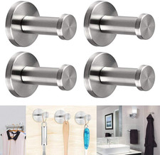 4 Pezzi Ganci in Acciaio Inox