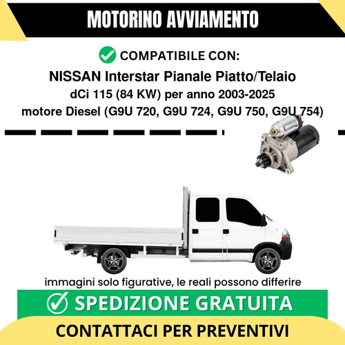 Motorino avviamento nissan - avviamento,