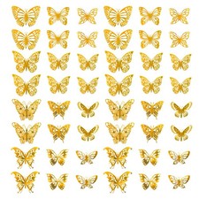RTRTGS Adesivo Farfalla 3D Oro