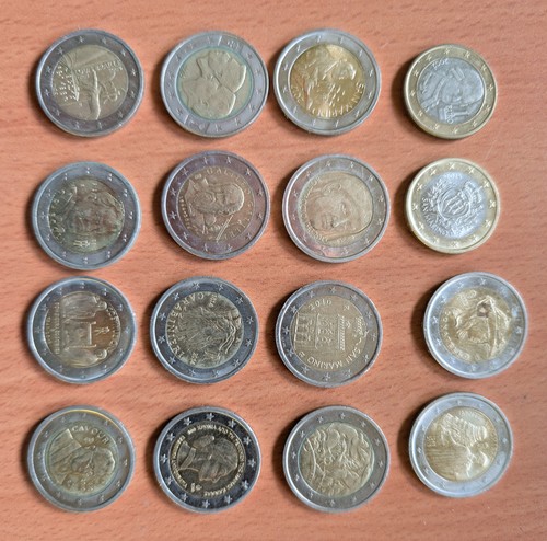 Lotto monete rare euro 2 - lotto,