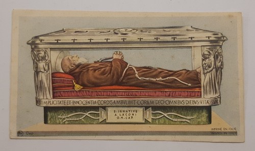 Antico santino san - san, ignazio