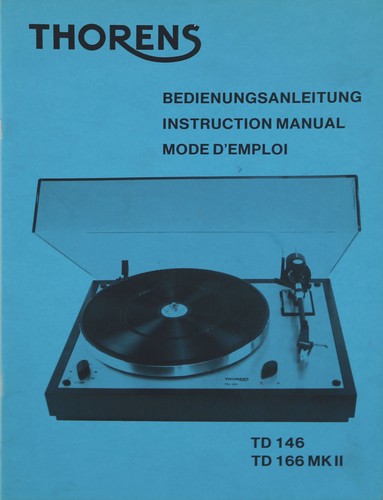 Thorens 146 166 - thorens, td