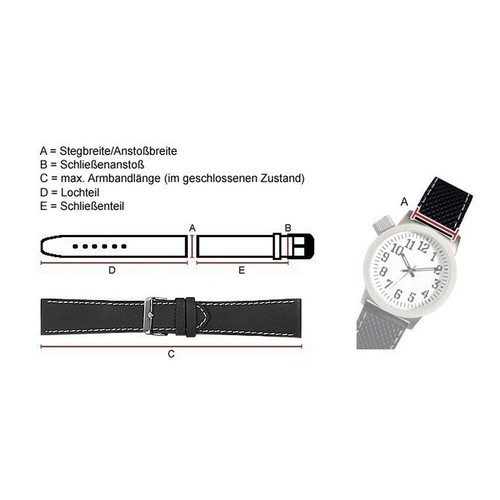 Bracciale orologio pelle - bracciale,