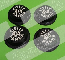 4 COPRIMOZZO FIAT PANDA 141 4x4 SISLEY - logo PIATTO Avorio BORCHIE BORCHIETTE