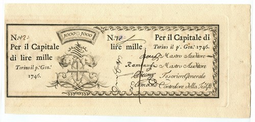1000 lire con matrice - 1000,