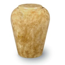 Vaso classico urna cremazione per cenere resina ricordo funerale adulto colore rovere 